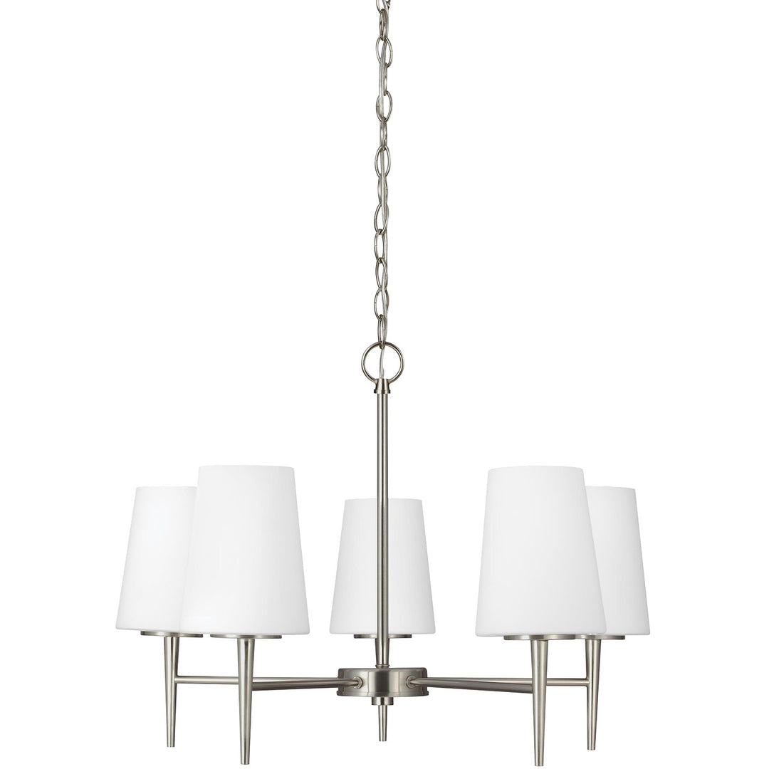 Generation Lighting Canada - 3140405-962 - Five Light Chandelier - Driscoll - Brushed Nickel