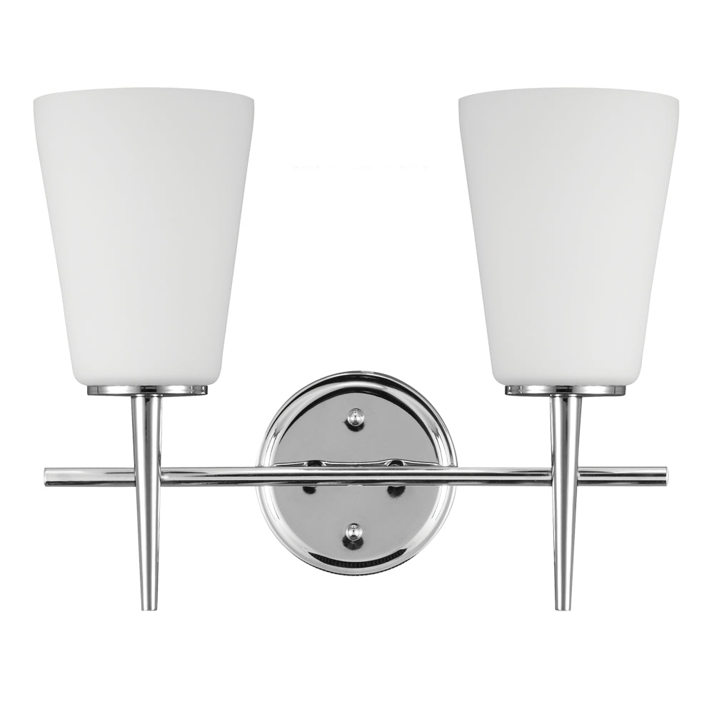 Generation Lighting Canada - 4440402-05 - Two Light Wall / Bath - Driscoll - Chrome