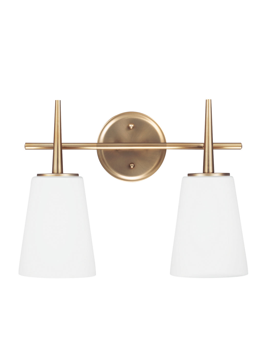 Generation Lighting Canada - 4440402-848 - Two Light Wall / Bath - Driscoll - Satin Brass