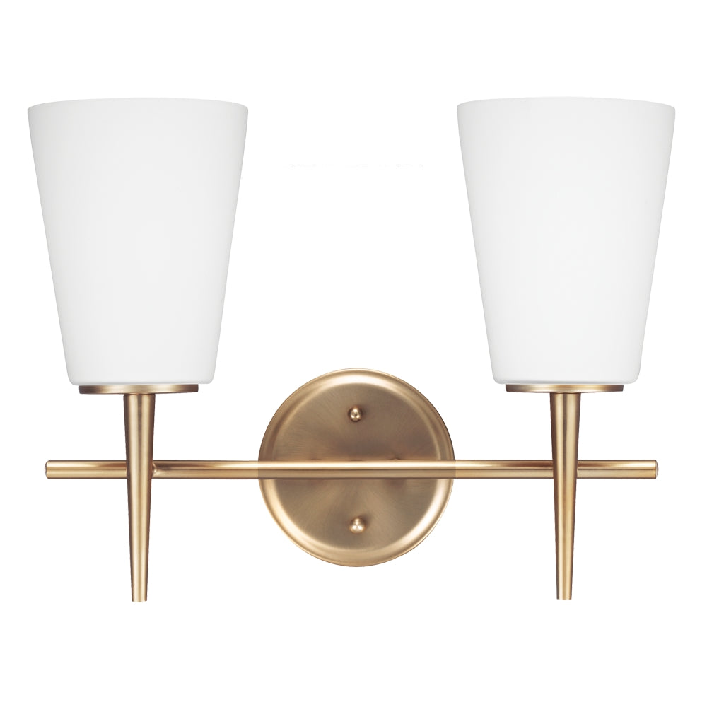 Generation Lighting Canada - 4440402-848 - Two Light Wall / Bath - Driscoll - Satin Brass