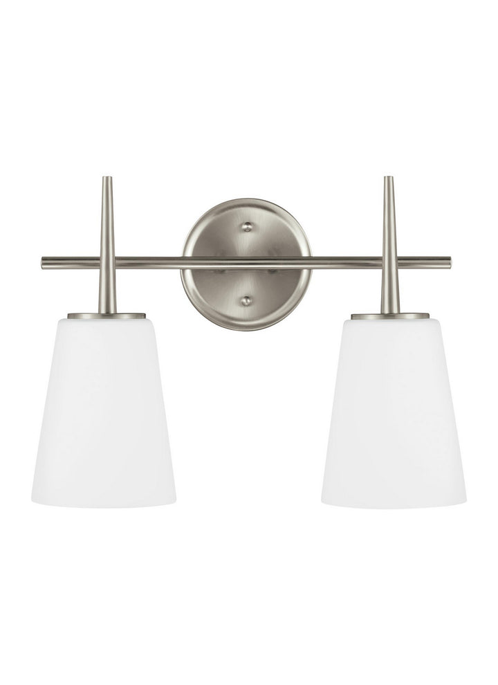 Generation Lighting Canada - 4440402-962 - Two Light Wall / Bath - Driscoll - Brushed Nickel