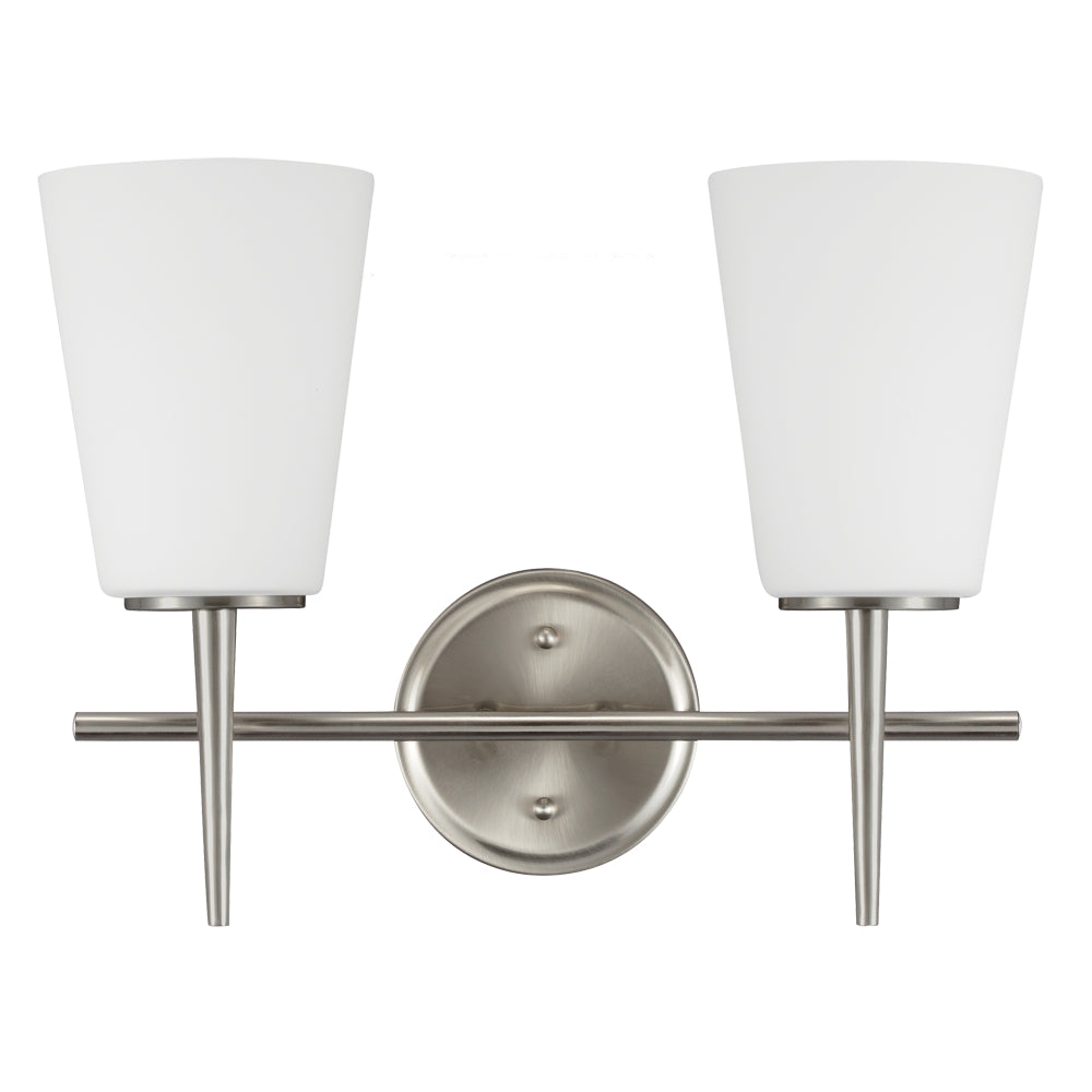 Generation Lighting Canada - 4440402-962 - Two Light Wall / Bath - Driscoll - Brushed Nickel