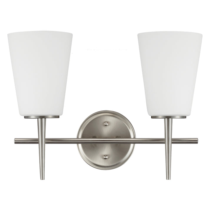 Generation Lighting Canada - 4440402-962 - Two Light Wall / Bath - Driscoll - Brushed Nickel