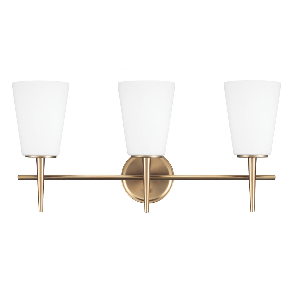 Generation Lighting Canada - 4440403-848 - Three Light Wall / Bath - Driscoll - Satin Brass
