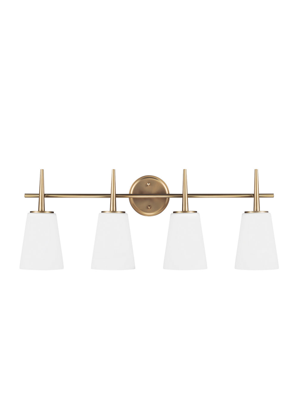 Generation Lighting Canada - 4440404-848 - Four Light Wall / Bath - Driscoll - Satin Brass