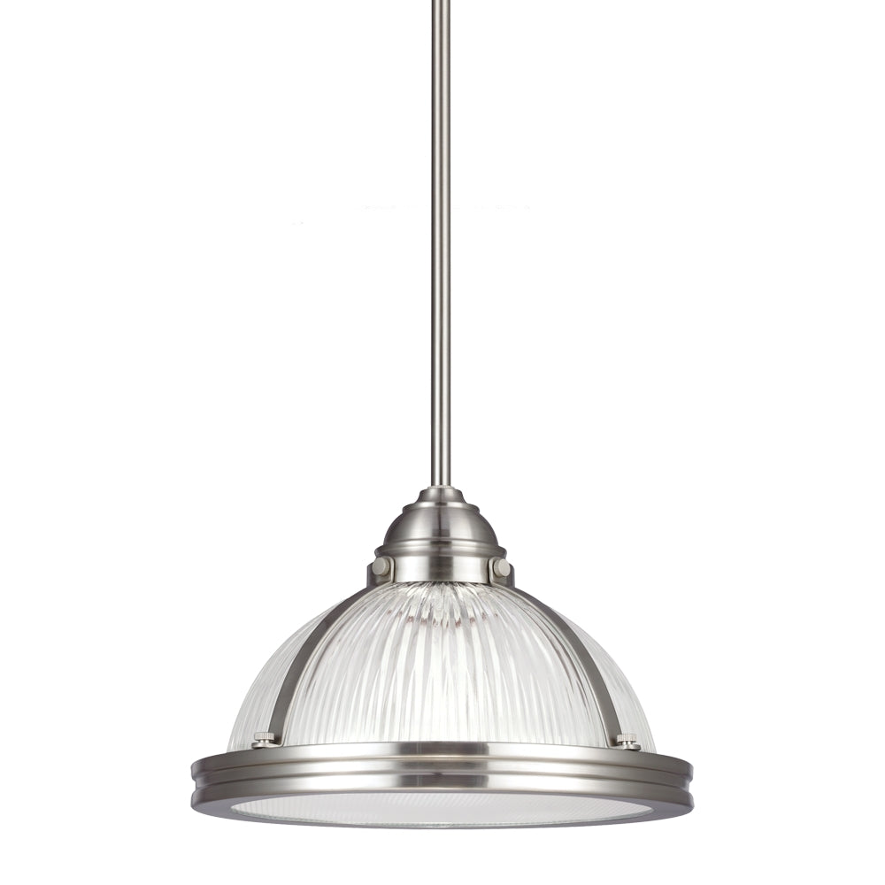 Generation Lighting Canada - 65060-962 - One Light Pendant - Pratt Street Prismatic - Brushed Nickel