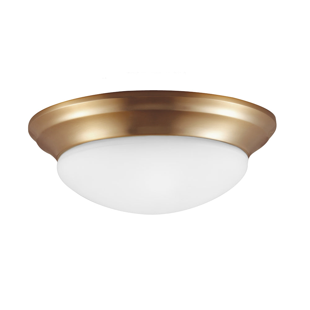 Generation Lighting Canada - 75434-848 - One Light Flush Mount - Nash - Satin Brass