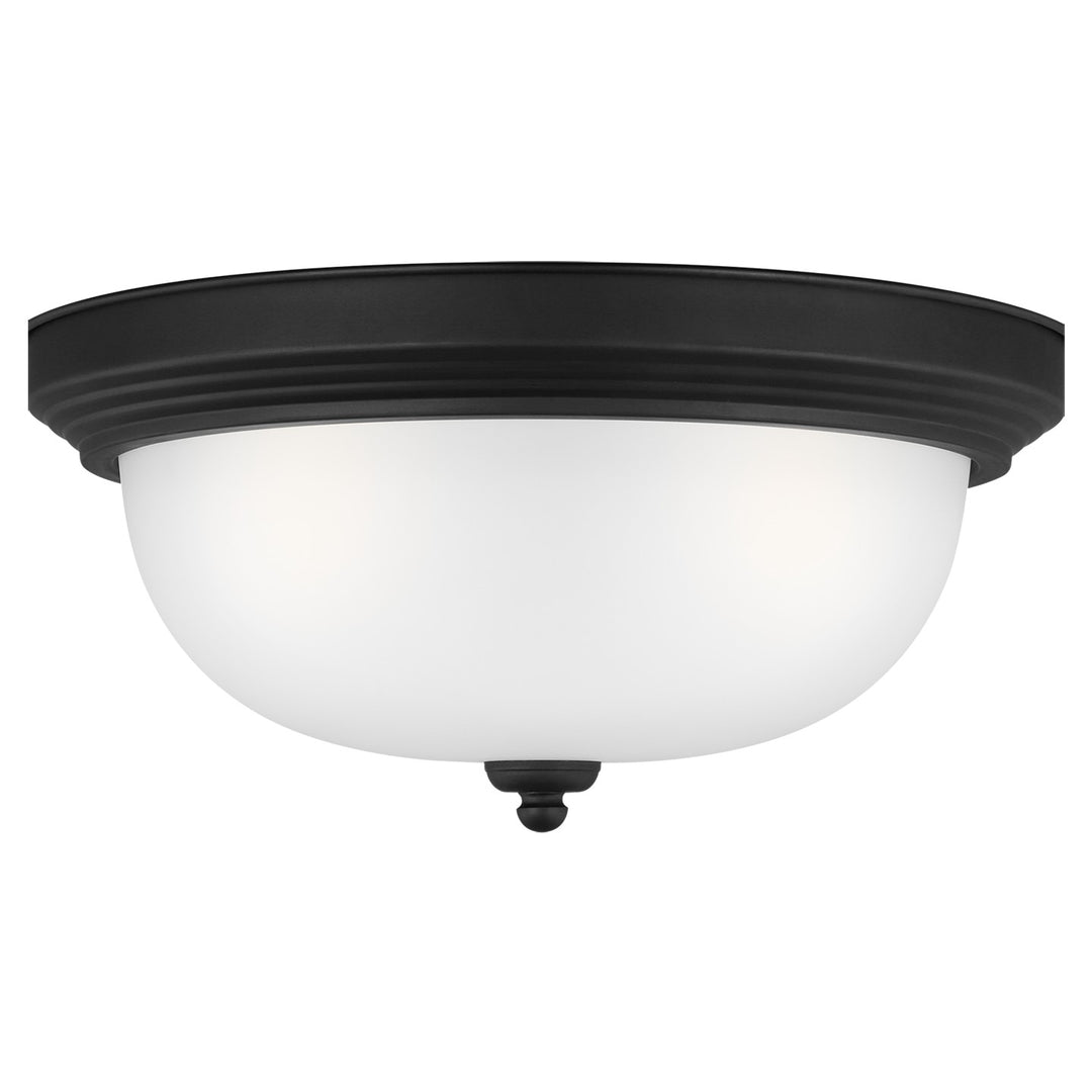 Generation Lighting Canada - 77065-112 - Three Light Flush Mount - Geary - Midnight Black