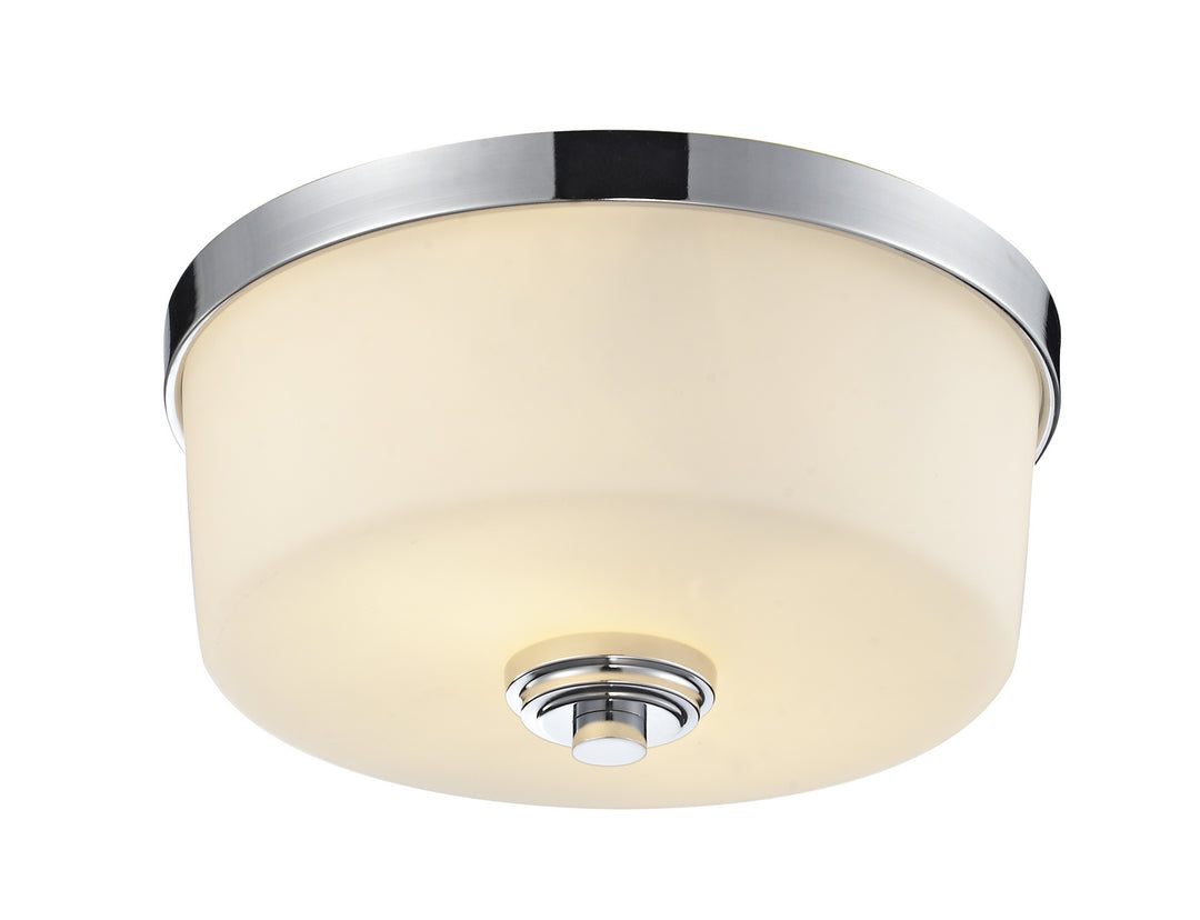 Lamina Two Light Flush Mount in Chrome - available from The Lighting Shoppe, trusted by Canadian homeowners
