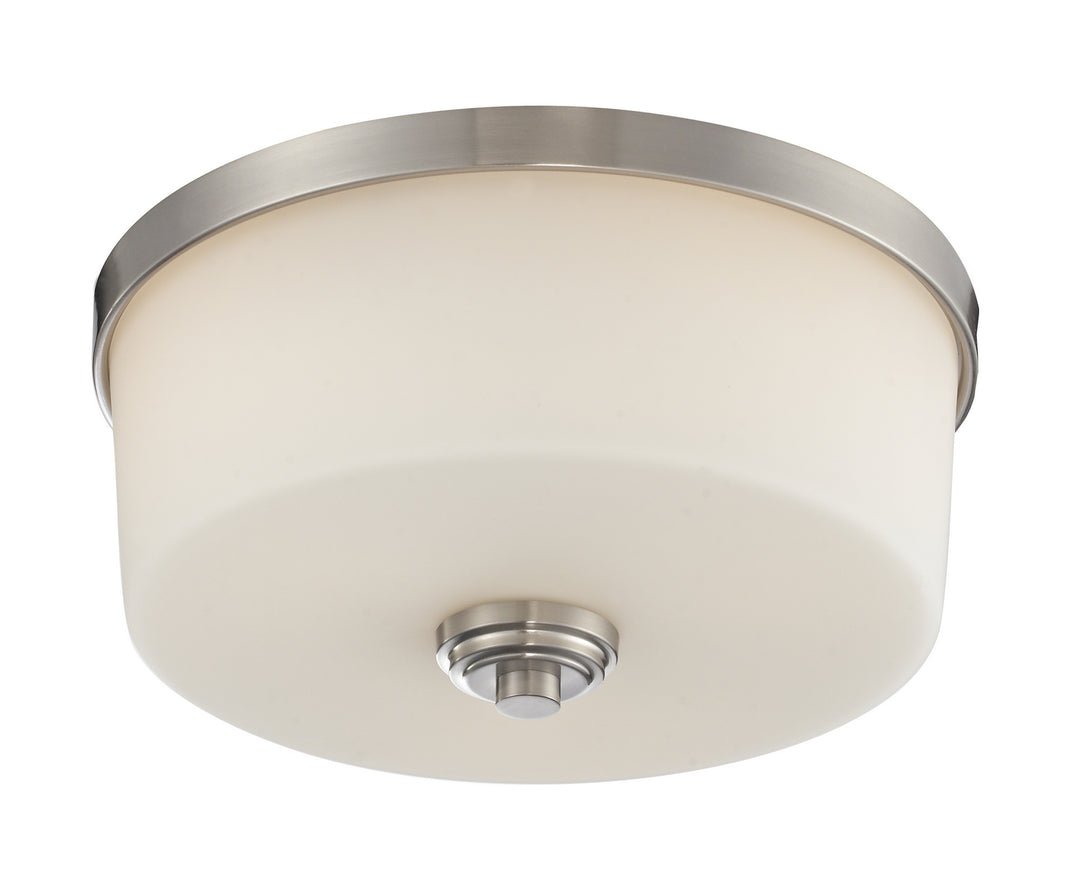 Lamina Three Light Flush Mount in Brushed Nickel - available from The Lighting Shoppe, trusted by Canadian homeowners