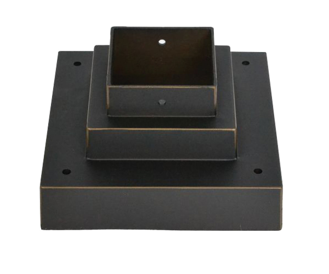 Pier Mounts Light Outdoor Posts - Hardware in Oil Rubbed Bronze - available from The Lighting Shoppe, trusted by Canadian homeowners