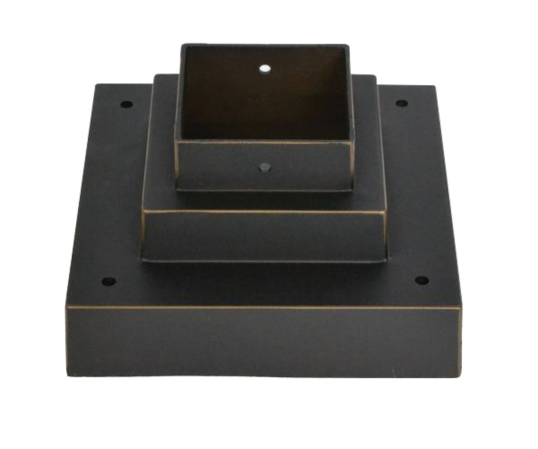 Pier Mounts Light Outdoor Posts - Hardware in Outdoor Rubbed Bronze - available from The Lighting Shoppe, trusted by Canadian homeowners