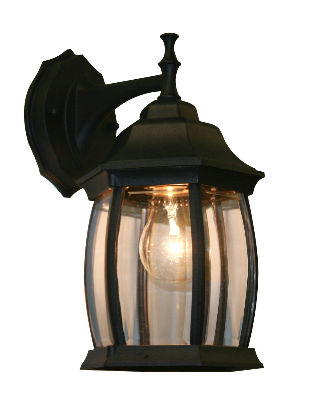 Waterdown One Light Outdoor Wall Light in Black - available from The Lighting Shoppe, trusted by Canadian homeowners