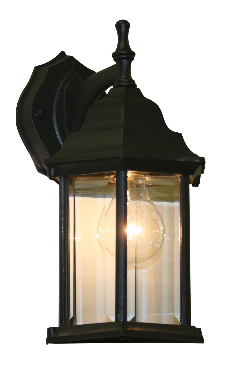 Waterdown One Light Outdoor Wall Light in Black - available from The Lighting Shoppe, trusted by Canadian homeowners