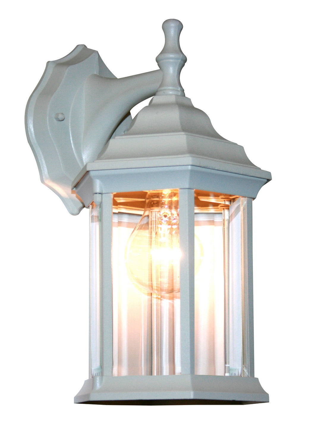 Waterdown One Light Outdoor Wall Light in Gloss White - available from The Lighting Shoppe, trusted by Canadian homeowners