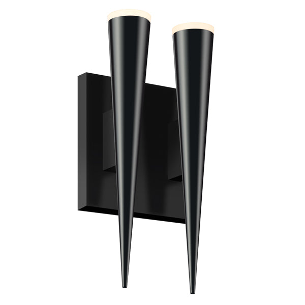 Micro Cone LED Wall Sconce in Satin Black - available from The Lighting Shoppe, trusted by Canadian homeowners