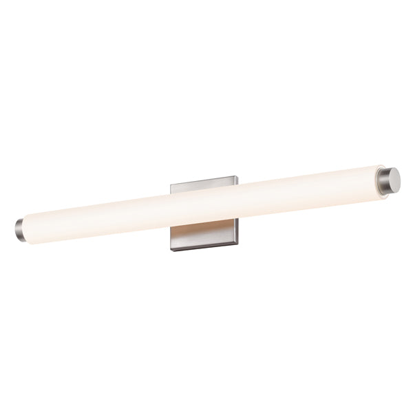 Tubo Slim LED LED Bath Bar in Satin Nickel - available from The Lighting Shoppe, trusted by Canadian homeowners