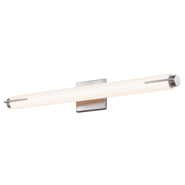 Tubo Slim LED LED Bath Bar in Satin Nickel - available from The Lighting Shoppe, trusted by Canadian homeowners