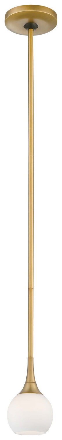 Pontil One Light Mini Pendant in Honey Gold - available from The Lighting Shoppe, trusted by Canadian homeowners