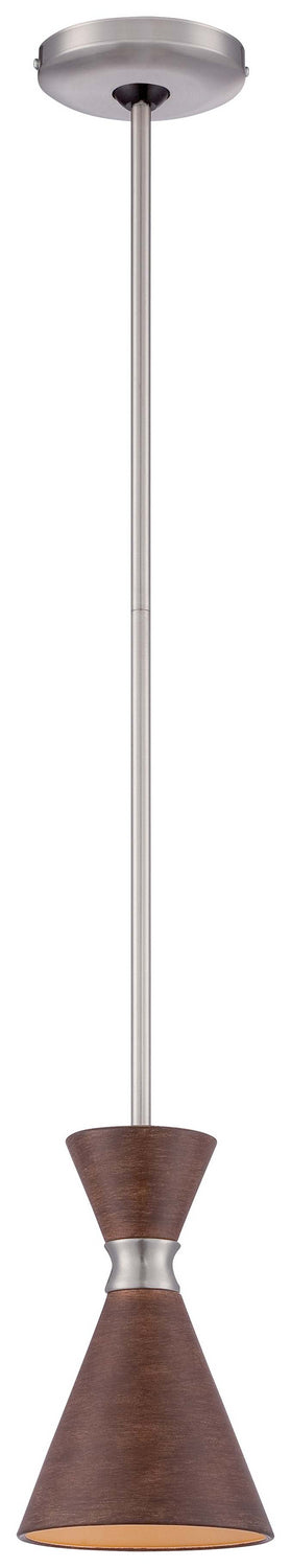 Conic One Light Mini Pendant in Brushed Nickel - available from The Lighting Shoppe, trusted by Canadian homeowners