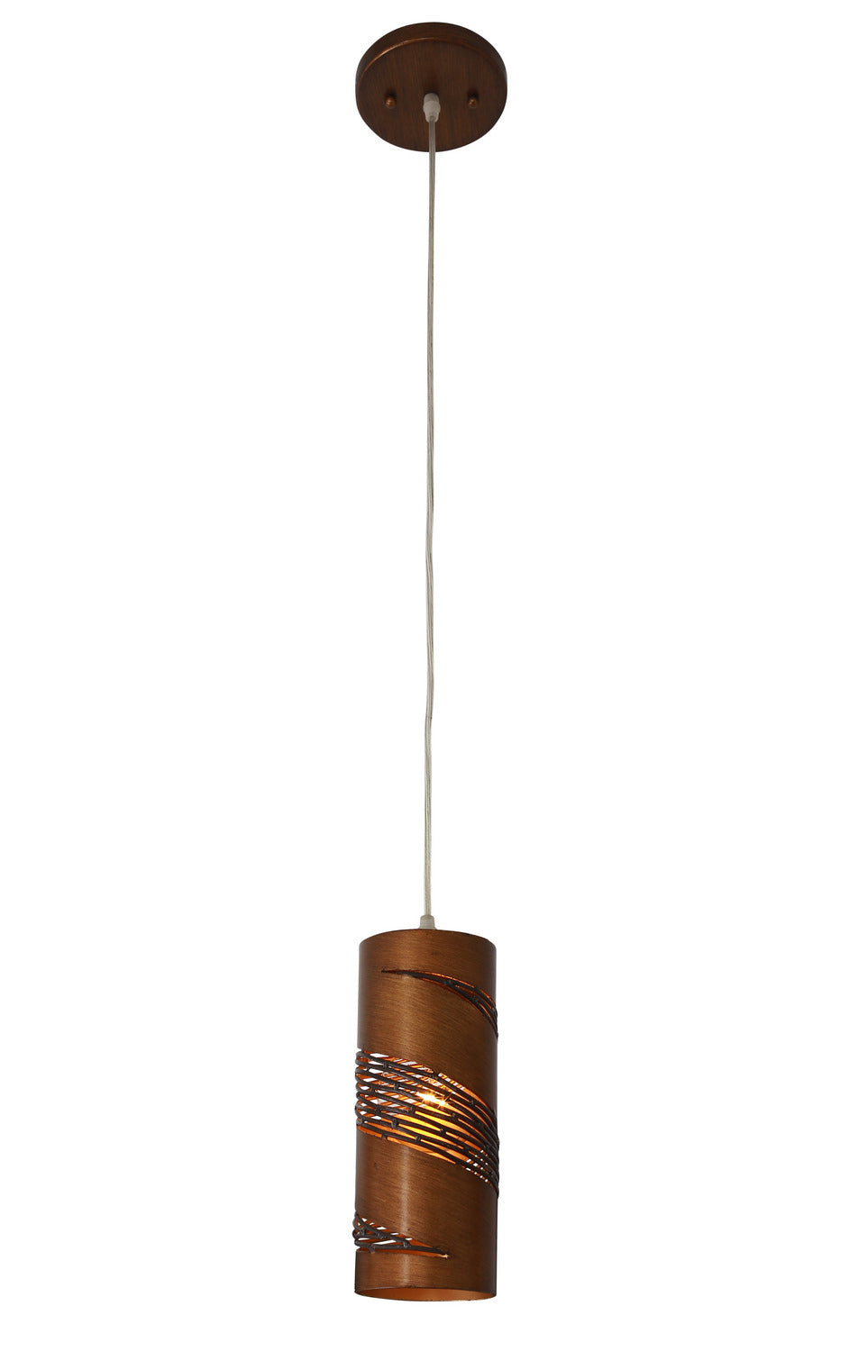 Varaluz - 240M01HO - One Light Mini Pendant - Flow - Hammered Ore