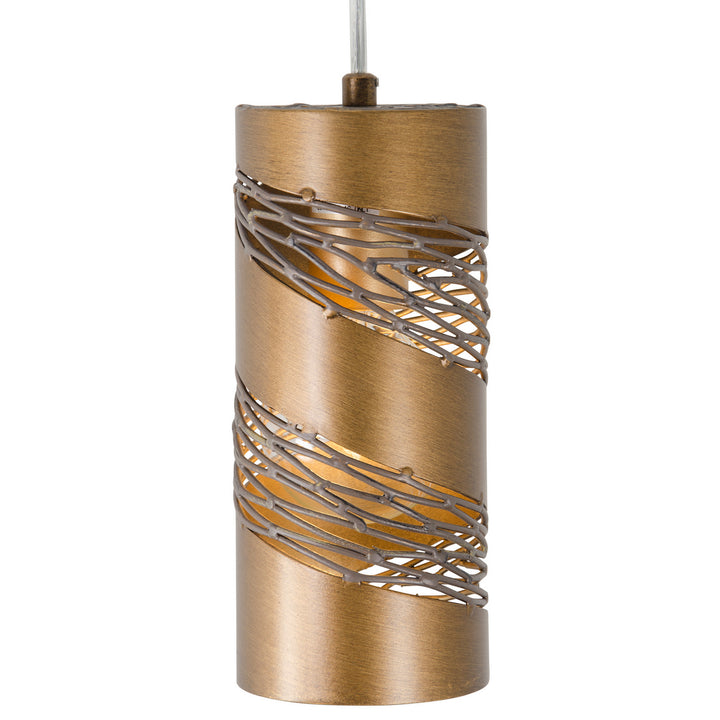 Flow One Light Mini Pendant in Hammered Ore - available from The Lighting Shoppe, trusted by Canadian homeowners
