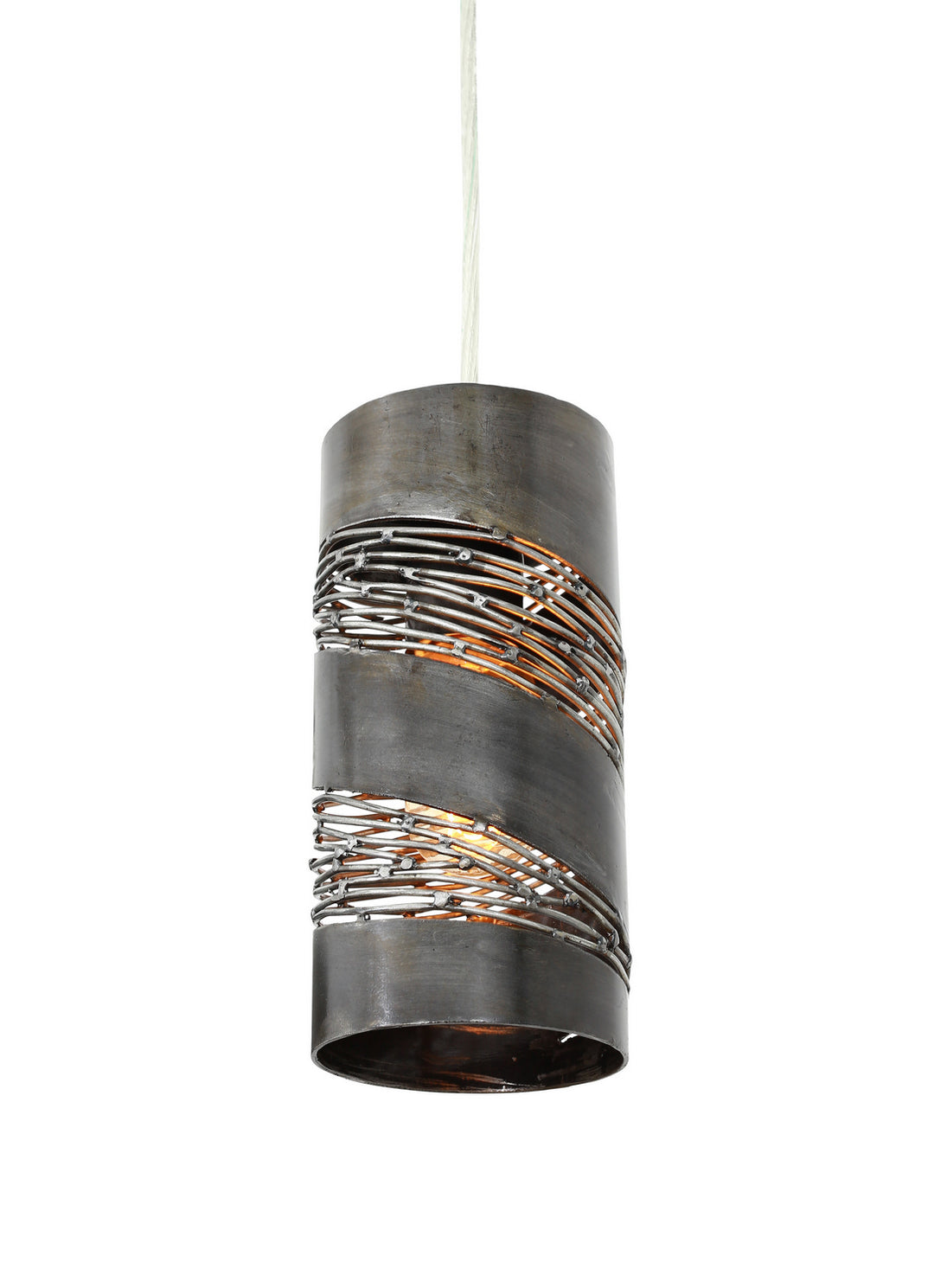 Varaluz - 240M01SL - One Light Mini Pendant - Flow - Steel