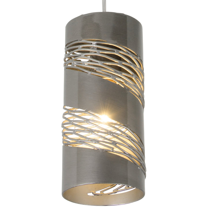Varaluz - 240M01SL - One Light Mini Pendant - Flow - Steel