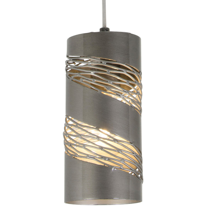 Flow One Light Mini Pendant in Steel - available from The Lighting Shoppe, trusted by Canadian homeowners