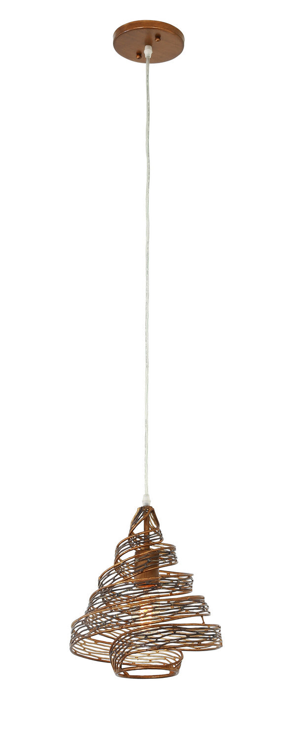 Varaluz - 240P01HO - One Light Mini Pendant - Flow - Hammered Ore