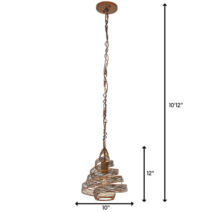 Varaluz - 240P01HO - One Light Mini Pendant - Flow - Hammered Ore