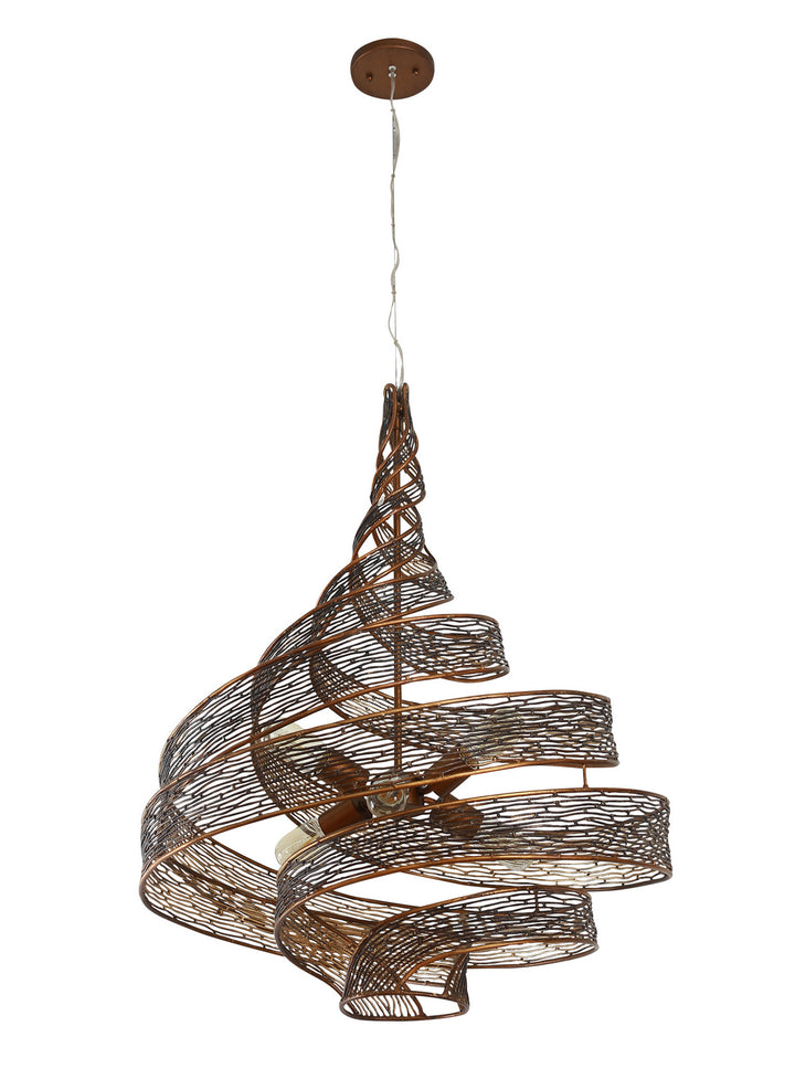 Varaluz - 240P06HO - Six Light Pendant - Flow - Hammered Ore