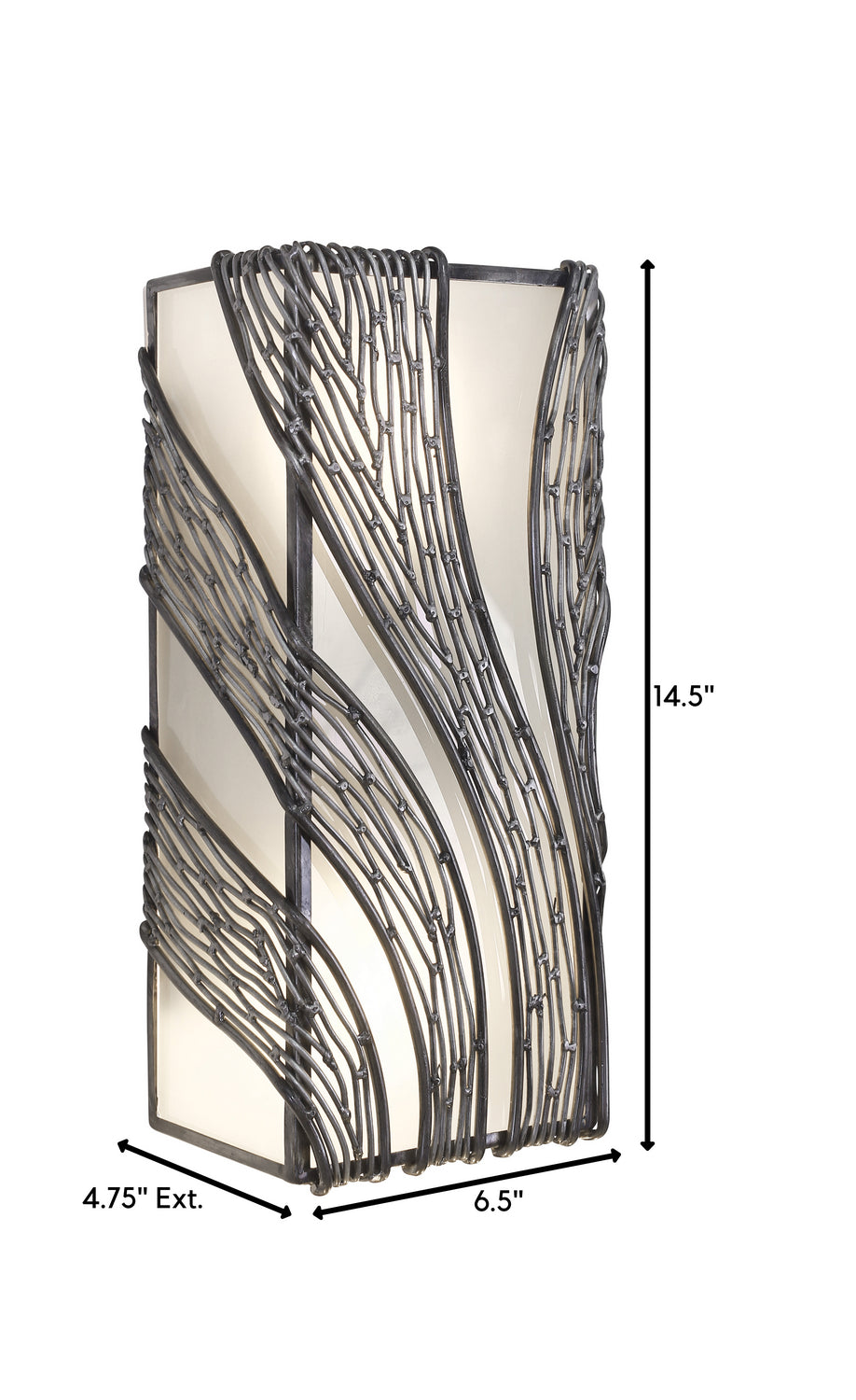 Varaluz - 240W02SL - Two Light Wall Sconce - Flow - Steel