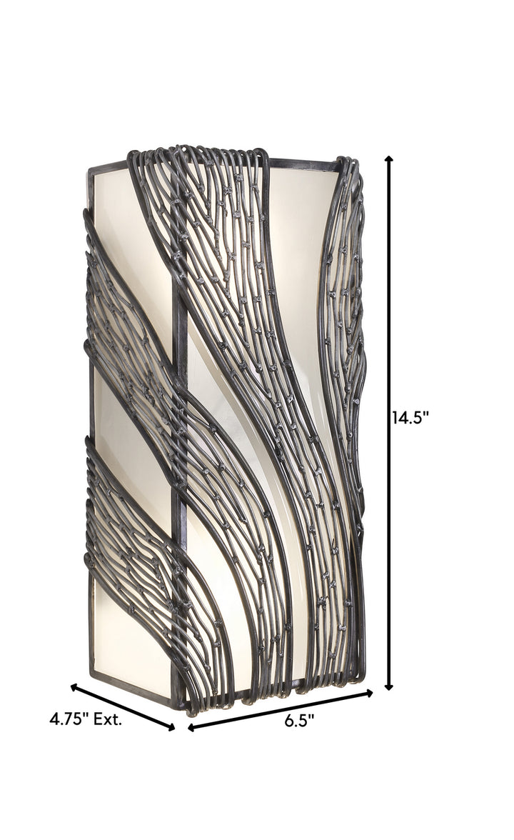 Varaluz - 240W02SL - Two Light Wall Sconce - Flow - Steel