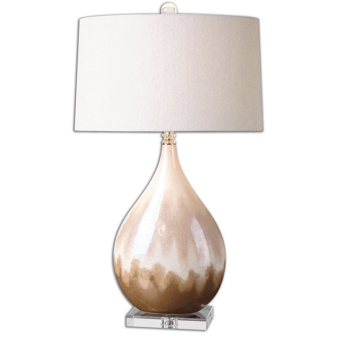Flavian One Light Table Lamp in Rust Beige - available from The Lighting Shoppe, trusted by Canadian homeowners