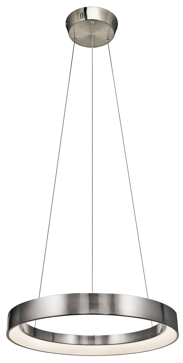 Fornello LED Chandelier in Brushed Nickel - available from The Lighting Shoppe, trusted by Canadian homeowners