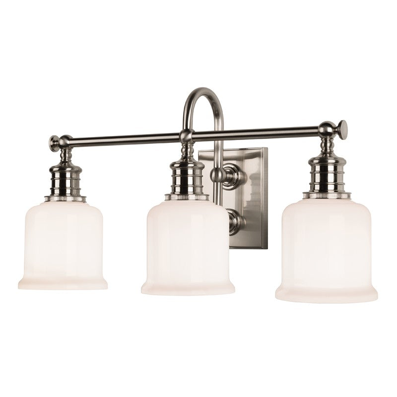Hudson Valley Canada - 1973-SN - Three Light Bath Bracket - Keswick - Satin Nickel