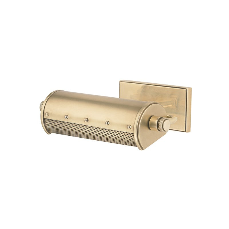 Gaines One Light Picture Light in Aged Brass - available from The Lighting Shoppe, trusted by Canadian homeowners
