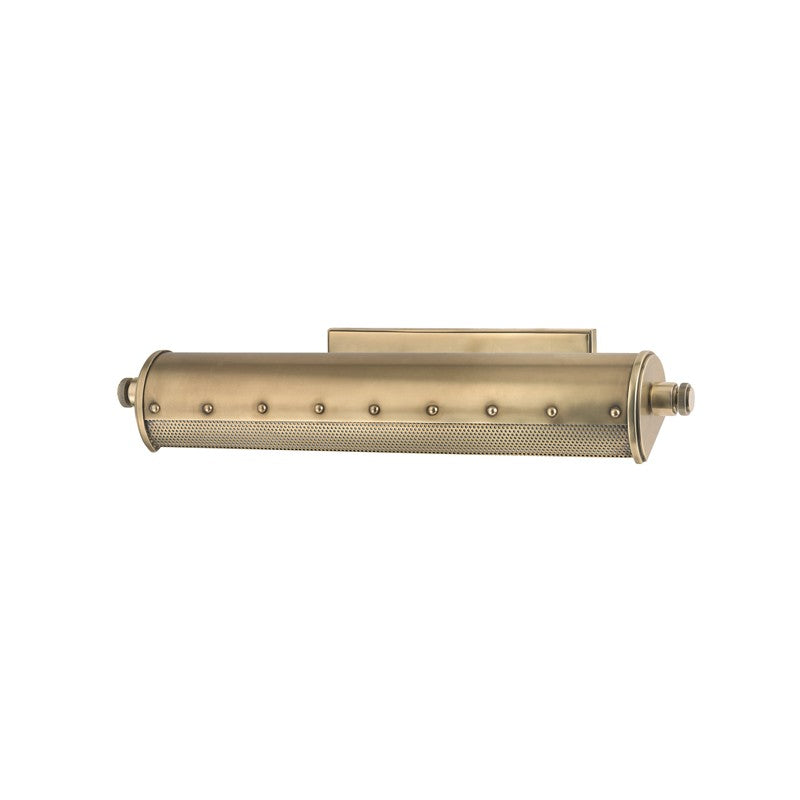 Gaines Two Light Picture Light in Aged Brass - available from The Lighting Shoppe, trusted by Canadian homeowners