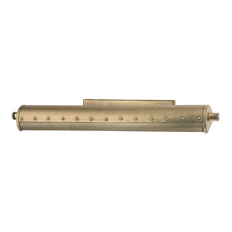Gaines Three Light Picture Light in Aged Brass - available from The Lighting Shoppe, trusted by Canadian homeowners