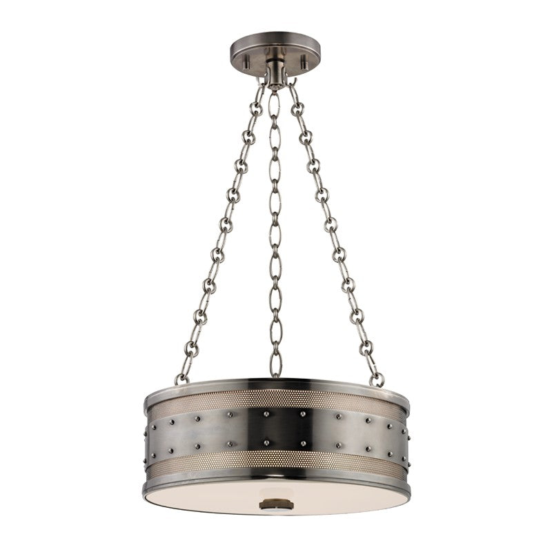 Hudson Valley Canada - 2216-HN - Three Light Pendant - Gaines - Historic Nickel