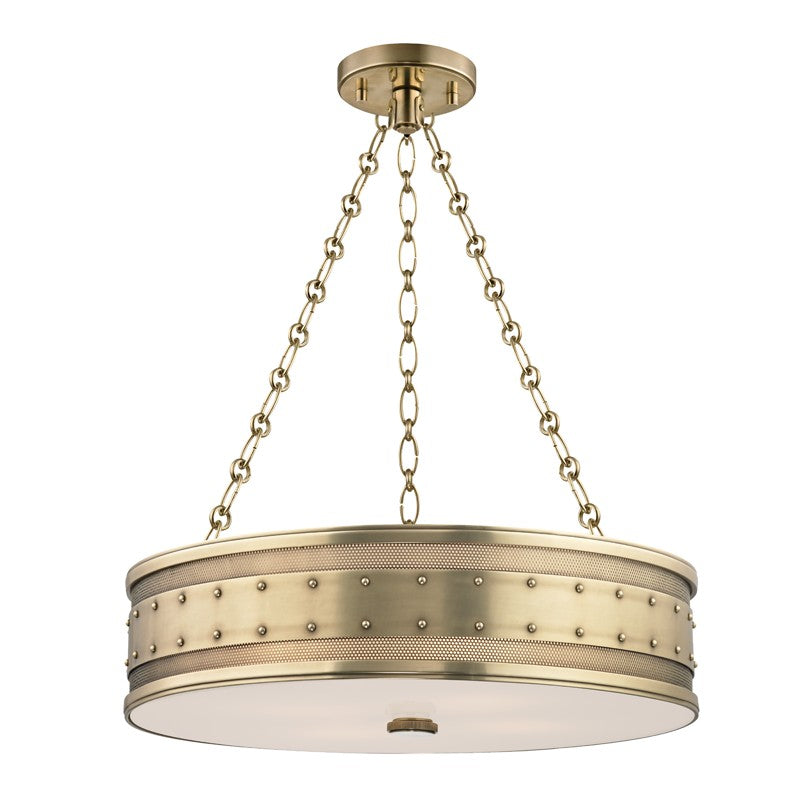 Hudson Valley Canada - 2222-AGB - Four Light Chandelier - Gaines - Aged Brass