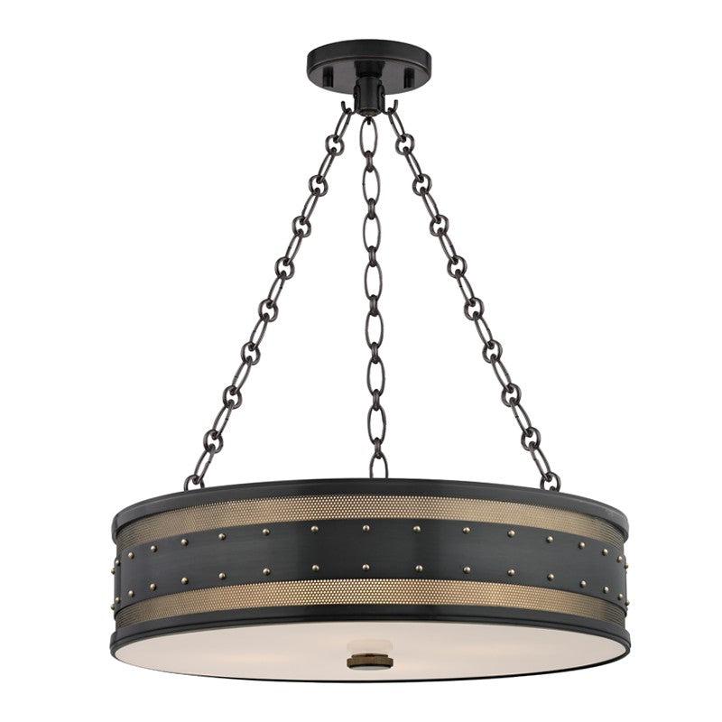 Hudson Valley Canada - 2222-AOB - Four Light Chandelier - Gaines - Aged Brass/Old Bronze