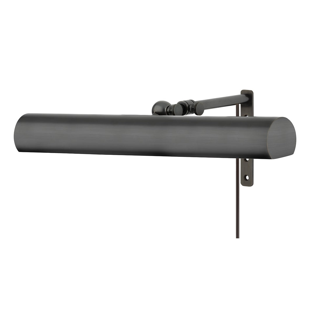 Vernon Two Light Picture Light With Plug in Distressed Bronze - available from The Lighting Shoppe, trusted by Canadian homeowners