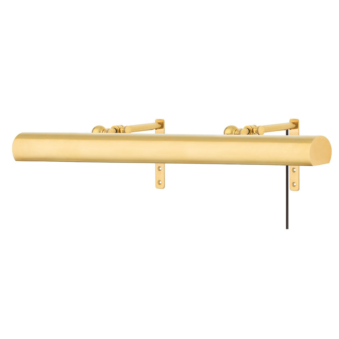 Vernon Four Light Picture Light With Plug in Aged Brass - available from The Lighting Shoppe, trusted by Canadian homeowners