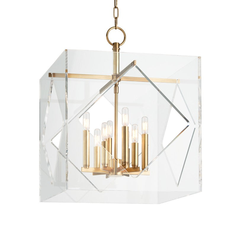 Hudson Valley Canada - 5920-AGB - Eight Light Chandelier - Travis - Aged Brass