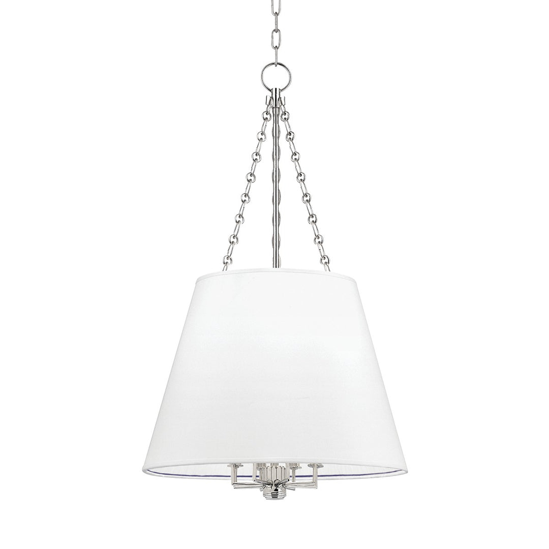 Burdett Eight Light Pendant in Polished Nickel - available from The Lighting Shoppe, trusted by Canadian homeowners