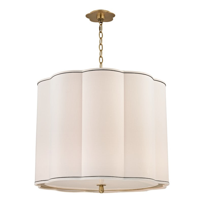 Sweeny Five Light Chandelier in Aged Brass - available from The Lighting Shoppe, trusted by Canadian homeowners