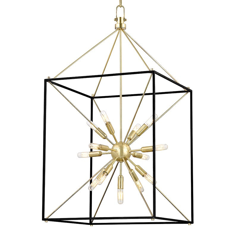 Hudson Valley Canada - 8920-AGB - 13 Light Lantern - Glendale - Aged Brass