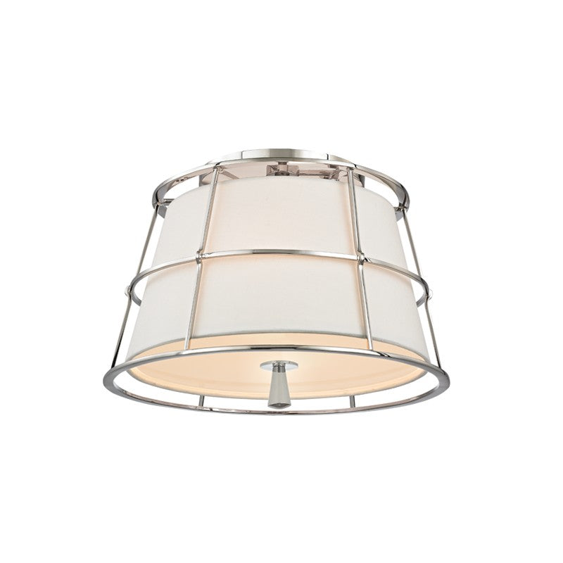 Savona Two Light Semi Flush Mount in Polished Nickel - available from The Lighting Shoppe, trusted by Canadian homeowners
